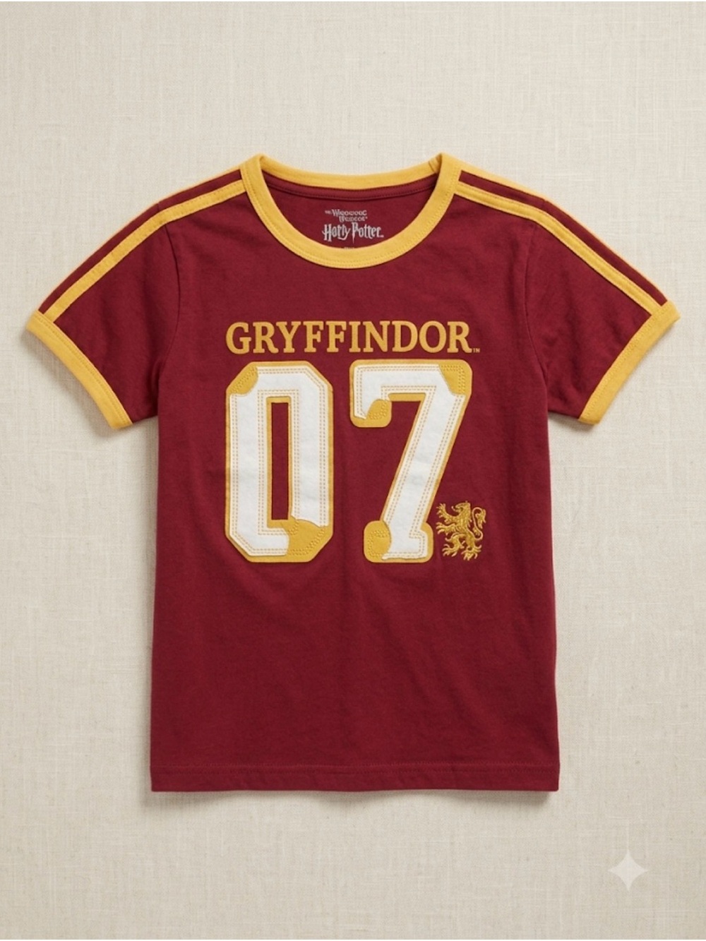 Universal Studios Wizarding World Harry Potter Gryffindor Quidditch Jersey Tee